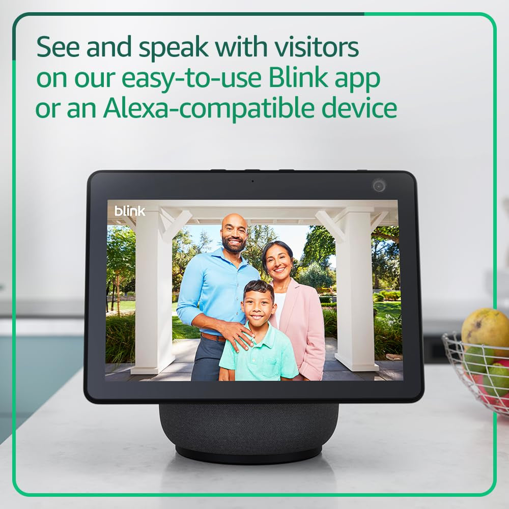 All-New  Video Doorbell + Mini 2 – Motion & Chime Alerts, HD Viewing, and Two Way Audio. Sync Module Core Included – 1 Camera System + Two Mini 2 (Black/Black)