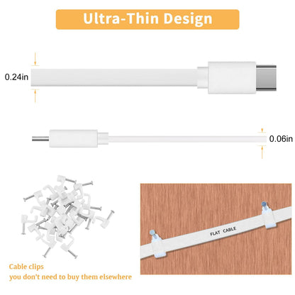 2Pack 25FT Power Cable for Blink Mini2,Blink Mini,Blink Outdoor 4 (4Th Gen)/Blink (3Rd Gen) Xt3/Xt2/Xt,Extension Cable Continuously Charging Your Blink Cam(Plug and Camera Are Not Included)