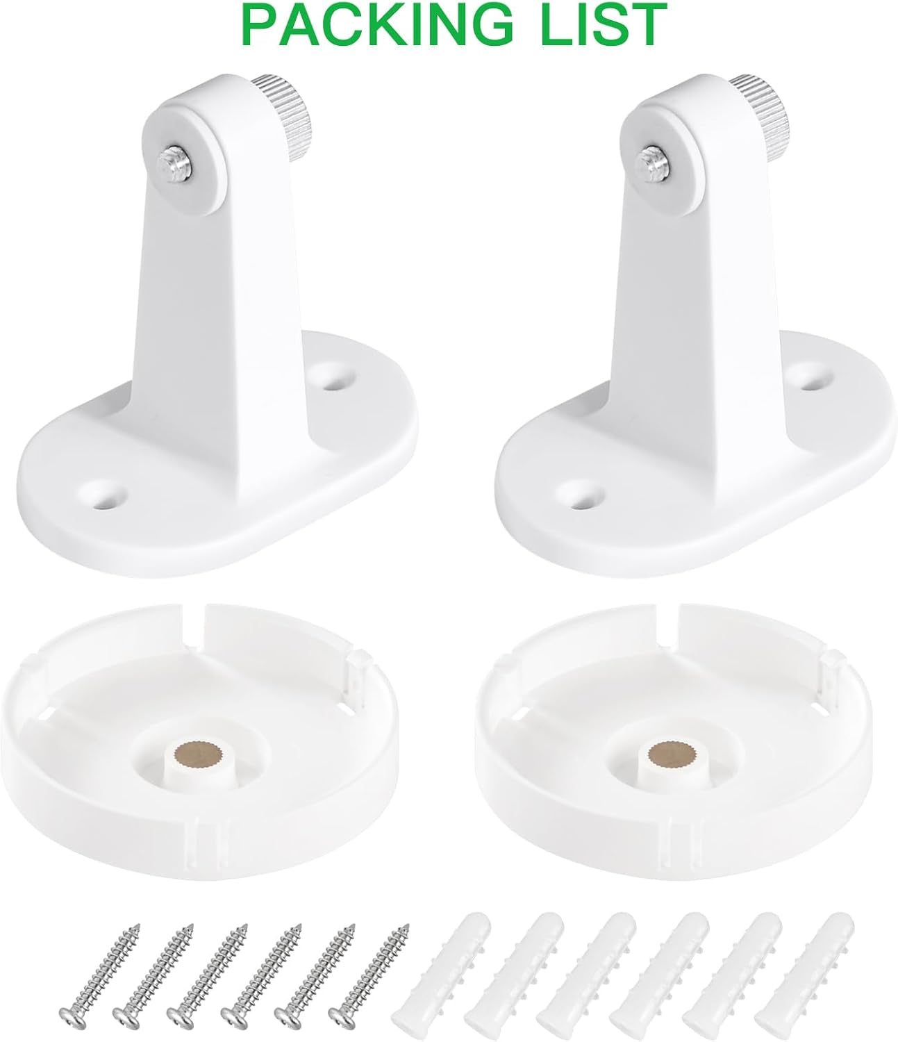 2Pack Adhesive Wall Mount Compatible with Blink Mini and Blink Mini 2, Two Easy Installation, No Drill Mounting Bracket by , White