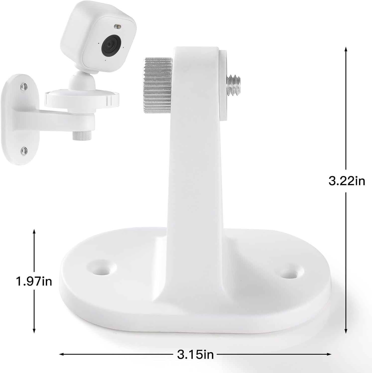 2Pack Adhesive Wall Mount Compatible with Blink Mini and Blink Mini 2, Two Easy Installation, No Drill Mounting Bracket by , White