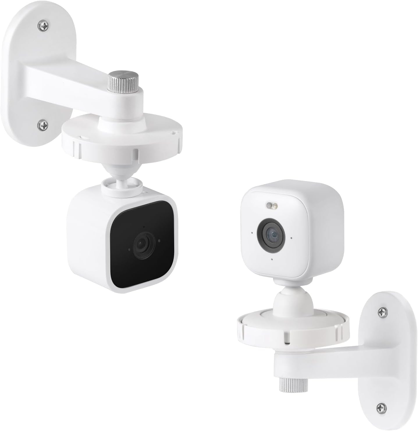 2Pack Adhesive Wall Mount Compatible with Blink Mini and Blink Mini 2, Two Easy Installation, No Drill Mounting Bracket by , White