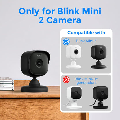 Blink Mini Camera Cover – Silicone Skin Case for Blink Mini & Mini 2, Mini 2K+ (Indoor/Outdoor) – Anti-Scratch, Weatherproof, 360° Protection – Easy Snap-On Design, HD Clarity (Camera Not Included)