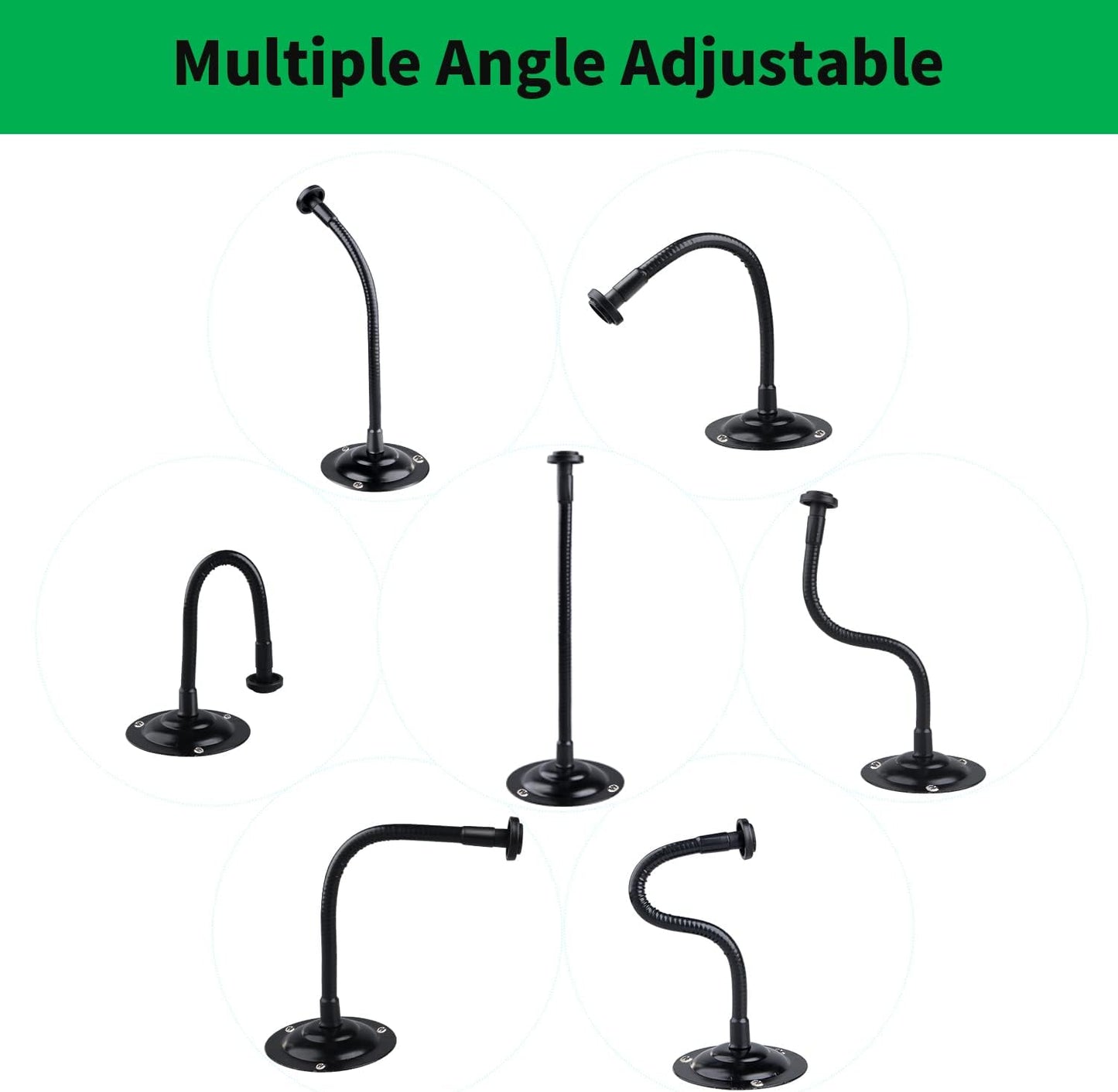 2 Pack Camera Flexible Wall Mount Holder for Blink Outdoor 4 (4Th Gen)/(3Rd Gen) Xt3,Blink Xt&Xt2/Blink Mini/All New Blink Outdoor,Adjustment Flexible 8 Inch Long Gooseneck Arm with Metal Base