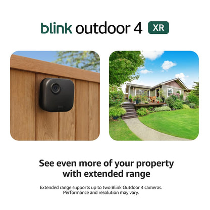 Outdoor 4 XR – Two-Year Battery Wireless Camera with 4X Security Coverage, 1000 Ft Open-Air Range or 400 Ft with Typical Use — 2 Camera System
